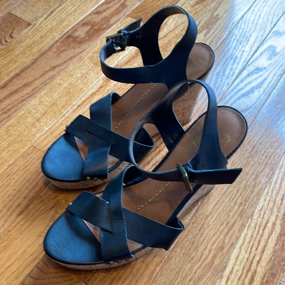 DV by Dolce Vita black wedge sandals
